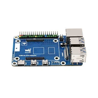 Afbeelding van Waveshare Compute Module 4 naar Raspberry Pi B Board Adapter, gebaseerd op om de originele verschijning van 4B te reproduceren, alternatieve oplossing voor
