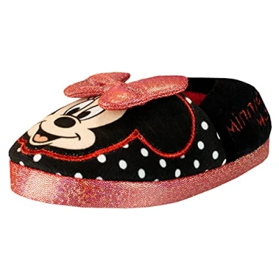 Afbeelding van Disney meisjes pantoffels minnie mouse, zwart.