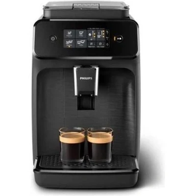 Image de Machine A Café Expresso Grains Philips Ep1200 Noir Mat Avec Broyeur 2 Boissons Ecran Tactile Aquaclean