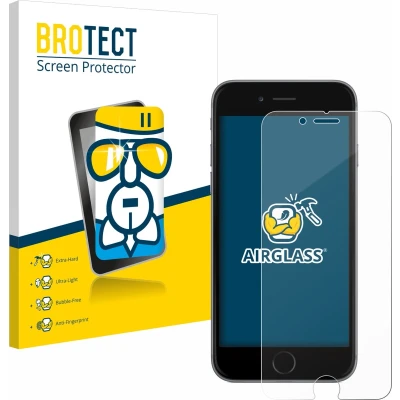 Afbeelding van BROTECT AirGlass kogelwerende glasfolie (1 Stuk, Apple iPhone 6s), Smartphone beschermfolie, Transparant