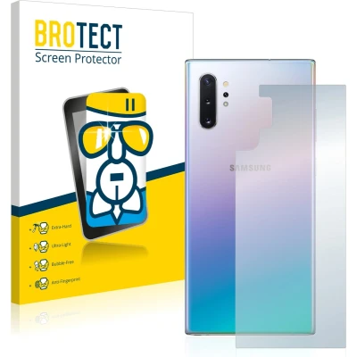 Afbeelding van BROTECT Screenprotector voor Samsung Galaxy Note 10 Plus (Achterkant) Folie Beschermfolie Beschermglas transparant