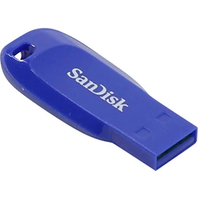 Afbeelding van SanDisk 64 GB Cruzer Blade USB stick Elektrisch Blauw