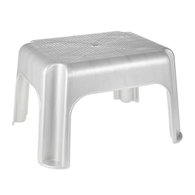 Image de keeeper Tabouret marchepied, caoutchouc antidérapant, jusqu&#039;à 150 kg, polypropylène, 36,5 x 30 24 cm, Tim, argent