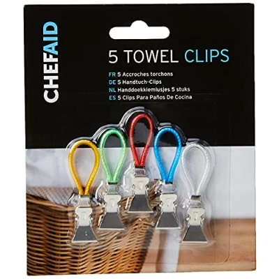 Afbeelding van Chef Aid Theedoekclips, set van 5