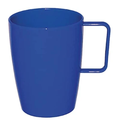 Afbeelding van Olympia Kristallon polycarbonaat bekers met oor blauw (12 stuks)