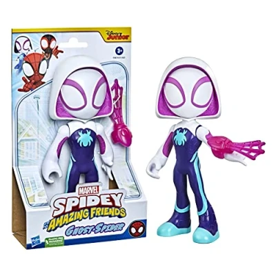 Image de Hasbro Marvel Spidey et ses Amis Extraordinaires, grande figurine Ghost Spider, jouet de super héros préscolaire
