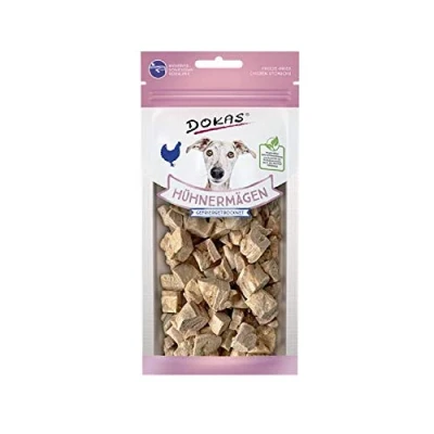 Afbeelding van Dokas Dog Snack gefriergetr. 7x22g Hühnermägen