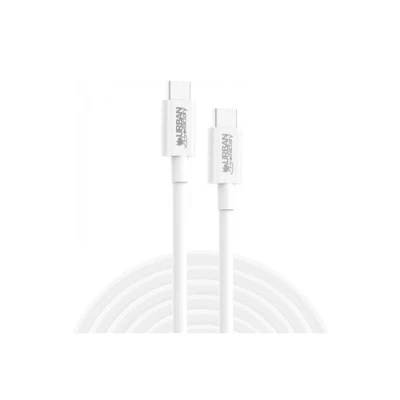 Image de Câble Urban Factory USB C vers 2 m E Mark 240 W Blanc