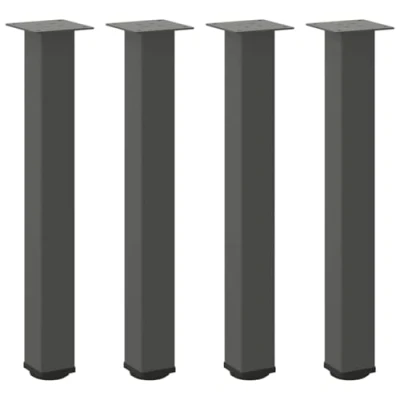 Afbeelding van vidaXL Salontafelpoten 4 st 72 74 cm staal antraciet