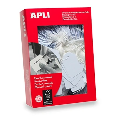 Afbeelding van Apli Draadetiketten Ft 13 X 20 Mm (b H) (387), Doos Van 1.000 Stuks Etiket
