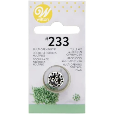 Afbeelding van Wilton Bakspuit #233 met meerdere gaten, professionele metalen spuitmond, herbruikbaar, voor de decoratie van taarten, muffins en cupcakes