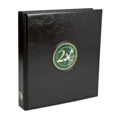 Afbeelding van Safe Safe, Premium, Album (4 rings) voor 2 Euromunten 2015/2018 Zwart afm: 235x265x45 mm. per st.