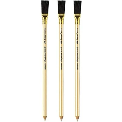 Afbeelding van gumpotlood Faber Castell Perfection 7058 B met kwastje