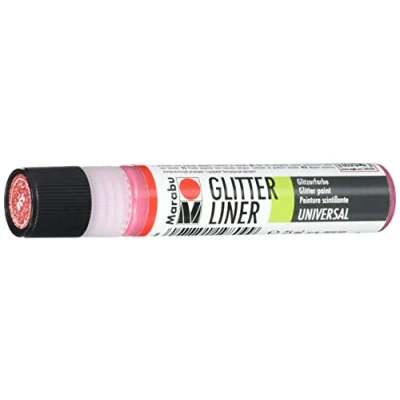 Afbeelding van Marabu Glitter Liner verf, glinsterende robijn, 25 ml