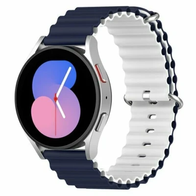 Afbeelding van Garmin Forerunner 255 Ocean Style bandje Donkerblauw / wit