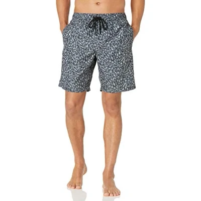 Image de Amazon Essentials Short de Bain 23cm avec Doublure en Maille, Poches, Fermeture à Cordon Homme, Gris, XL