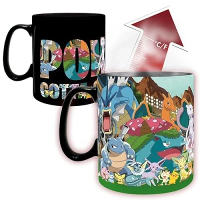 Afbeelding van ABYSTYLE POKEMON Thermo reactieve beker, 460 ml. Vang ze allemaal Grote container