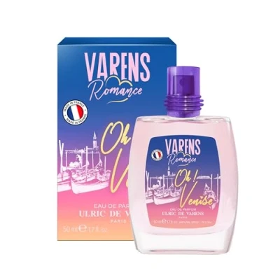 Afbeelding van ULRIC de Varens Eau Parfum Romance Oh! Venetië Gourmand, witte bloemen, vanille damesparfum verstuiver gemaakt in Frankrijk 50 ml