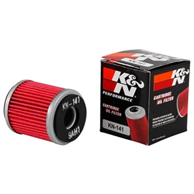 Afbeelding van K&amp;N Powersports Oliefilter cartridge 38 x 46 mm, compatibel met Beta, Yamaha, Fantic, HM Moto, MBK, TM, Rieju, Gas (KN 141)