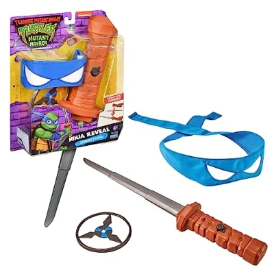 Afbeelding van Ninja schildpadden, gevechtswapens, handtekening wapen van je held, Leonardo, speelgoed voor kinderen vanaf 4 jaar, Giochi Preziosi TU8061