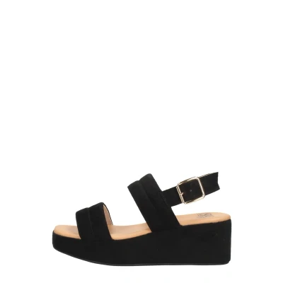 Afbeelding van SUB55 Sandalen Hak zwart Maat 37
