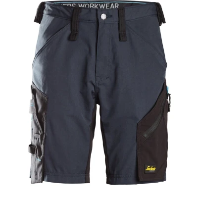 Afbeelding van Snickers 6112 LiteWork, 37.5 Korte Werkbroek Donker Blauw/Zwart