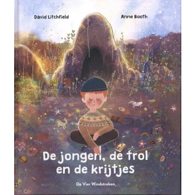 Afbeelding van de jongen, trol en krijtjes