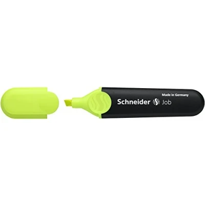 Image de SCHNEIDER Surligneur &quot;job 150&quot; , jaune, avec clip pointe biseautée, largeur de tracé: 1,0 4,0 mm 1505