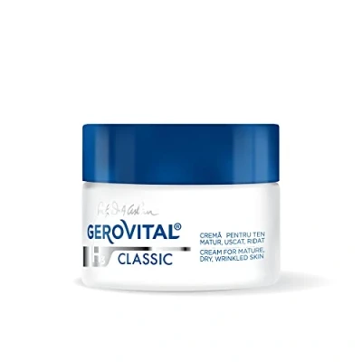 Afbeelding van Gerovital H3 Classic Hydraterende dag en nacht creme voor vrouwen 55+ Anti age rijpe, droge, gerimpelde huid Hyaluronzuur Vitamine E 50ml geriatrisch effect