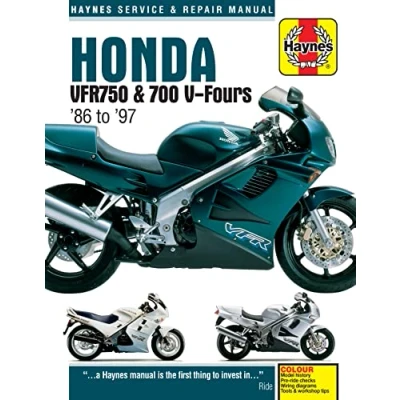 Afbeelding van Haynes Honda VFR750 &amp; 700 V Fours &#039;86 to &#039;97 Service and Repair Manual