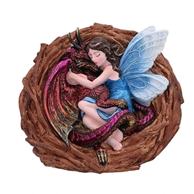 Afbeelding van Nemesis Now Beeld/figuur Love Nest Fee met Draak Beeldje 15,5cm x 14,5cm 12cm