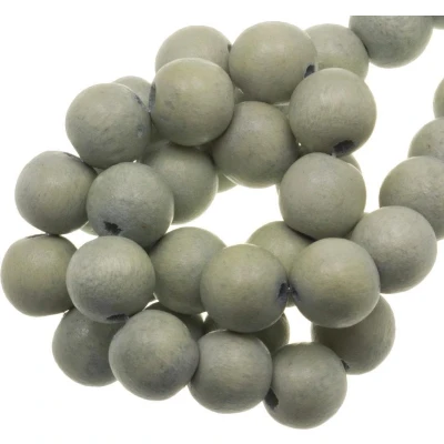 Afbeelding van Houten Kralen Vintage Look (10 mm) Ice Green (80 stuks)