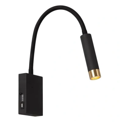 Afbeelding van Lucide ALEC Wandspot / Wandlamp LED G9 1x3W 2700K Inclusief omwisselbare kappen Zwart