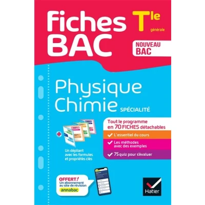 Image de Fiches Bac Physique Chimie Tle (spécialité) 2025