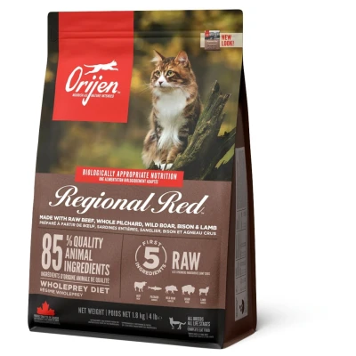 Afbeelding van Orijen Whole Prey Regional Red Cat Rund&amp;Zwijn Kattenvoer 1.8 kg