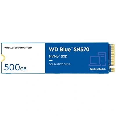 Afbeelding van Western Digital WD Blue SN570 Interne SSD M.2 2280 NVMe 500GB