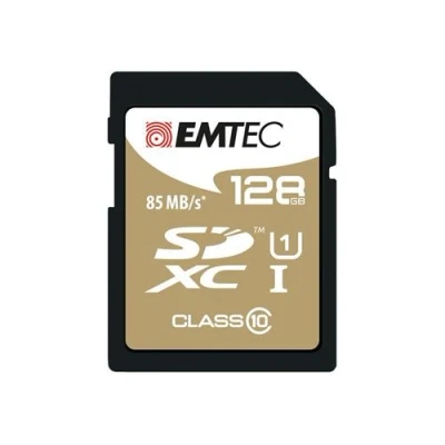 Image de EMTEC Gold+ carte mémoire flash 128 Go SDXC UHS I