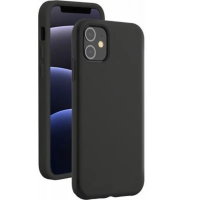 Afbeelding van Bigben Connected, Hoesje Geschikt voor Apple iPhone 12 mini Stijve siliconen Soft Touch, Zwart