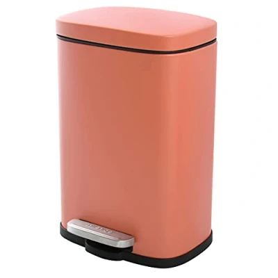 Afbeelding van Spirella Pedaalemmer Venice terracotta 5 liter metaal L21 x H30 cm soft close toilet/badkamer