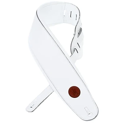 Image de Levy&#039;s MSS2 4 WHT Sangle Guitare Cuir White