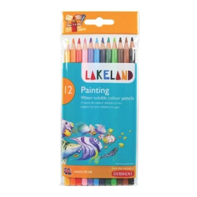 Afbeelding van Derwent Potloden Lakeland Painting Met 12 Aquarelpotloden Voor Kinderen Meerdere Kleuren