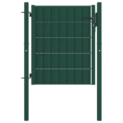 Afbeelding van Poort 100x81 cm PVC en staal groen
