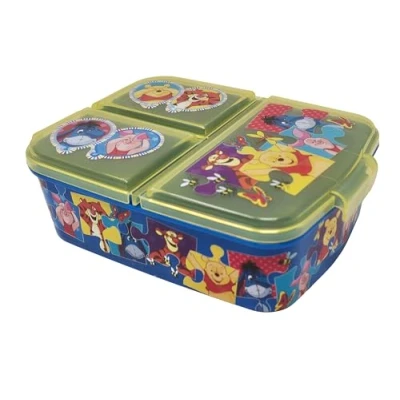 Afbeelding van Theonoi Lunchbox voor kinderen, van kunststof, BPA vrij, ideaal cadeau kinderen (Winnie de Beer)