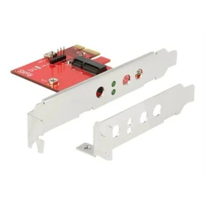 Image de Delock Contrôleur de stockage M.2 Card profil bas PCIe x1 USB 2.0