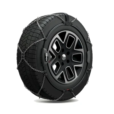 Image de 2 chaînes neige métalliques classiques konig reflex cross 251