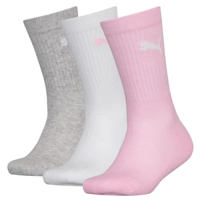 Afbeelding van PUMA Kinderen 3 Crew Juniors kniekousen, roze/wit/grijs