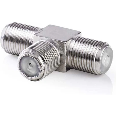 Afbeelding van F connector T splitter 3x vrouwelijk Nedis