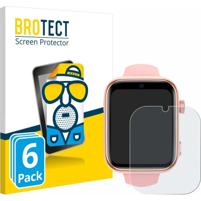 Afbeelding van BROTECT Screenprotector voor Akumaka 4G Kids Smartwatch Folie Beschermfolie matte (6 Stuks)