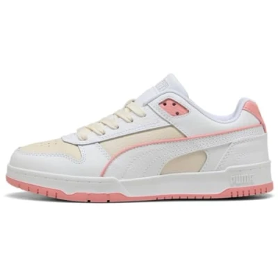 Afbeelding van PUMA Rbd Game Low Sneakers, uniseks, Alpine Snow Wit Roze Fruit