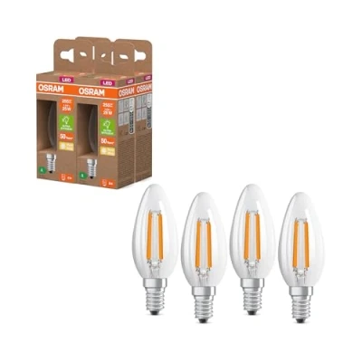 Afbeelding van OSRAM Mini BouKlassic, met decoratief led filament, energie efficiëntieklasse A, E14, 1,2 W, 255 lm, 2700 K, warmwit, 4 stuks